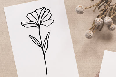 Simple Abstract Flower SVG RFCreative 