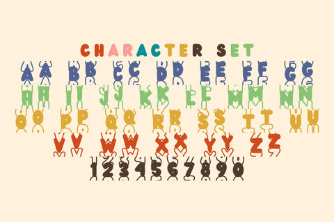 Simple Bubble Stacked Font Dm Letter Studio 