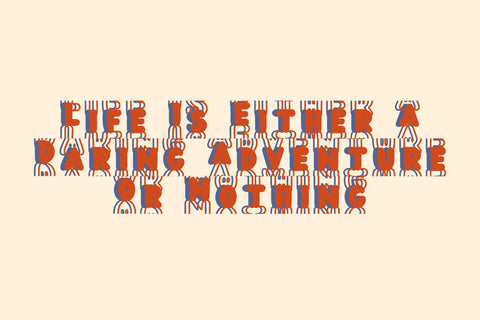 Simple Bubble Stacked Font Dm Letter Studio 