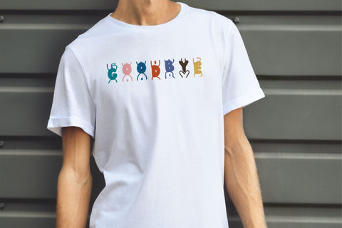 Simple Bubble Stacked Font Dm Letter Studio 