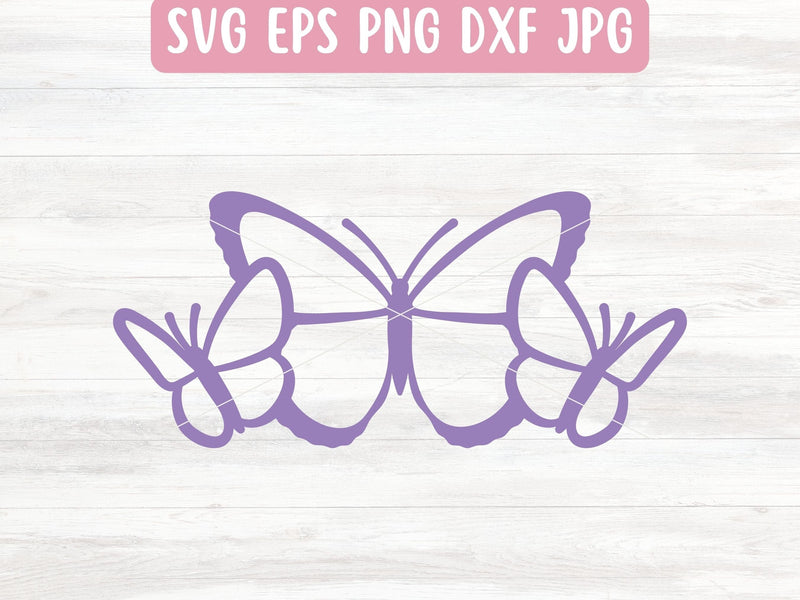 Simple Butterfly SVG File for Cricut or Silhouette SVG Apple Grove Designs 