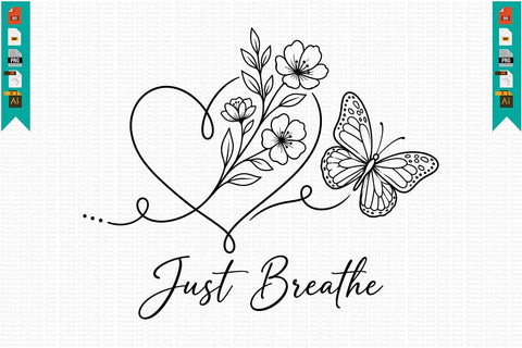 Simple Butterfly T-Shirt Design SVG Craftlabsvg24 