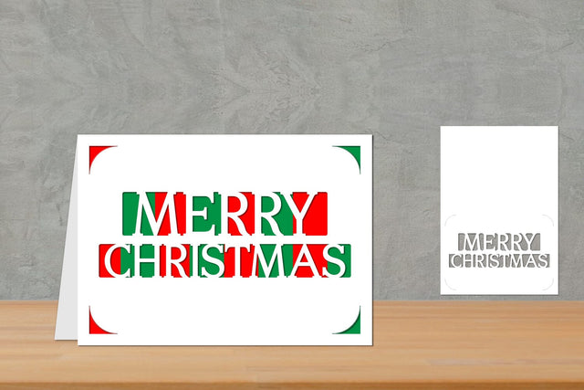 Simple Christmas Card, Christmas Insert Card, Cricut Joy Insert Svg SVG zafrans studio 