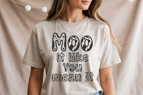 Simple Cow Font | Cute Cow Font with Farm Animals Font TonisArtStudio 