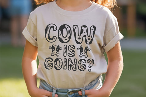 Simple Cow Font | Cute Cow Font with Farm Animals Font TonisArtStudio 