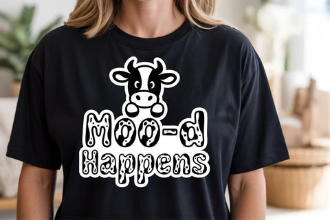 Simple Cow Font | Cute Cow Font with Farm Animals Font TonisArtStudio 