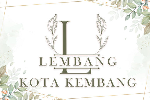 Simple Floral Line Monogram Font Dm Letter Studio 