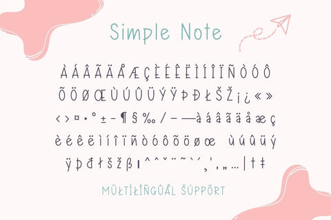 Simple Note - Handwritten Font Font AnningArts Design 