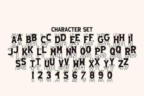 Simple Stacked Font Font Dm Letter Studio 