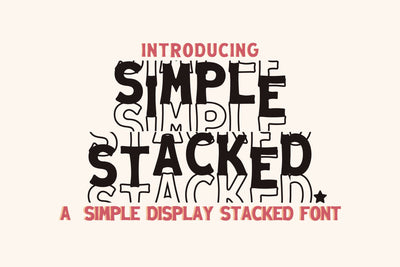 Simple Stacked Font Font Dm Letter Studio 