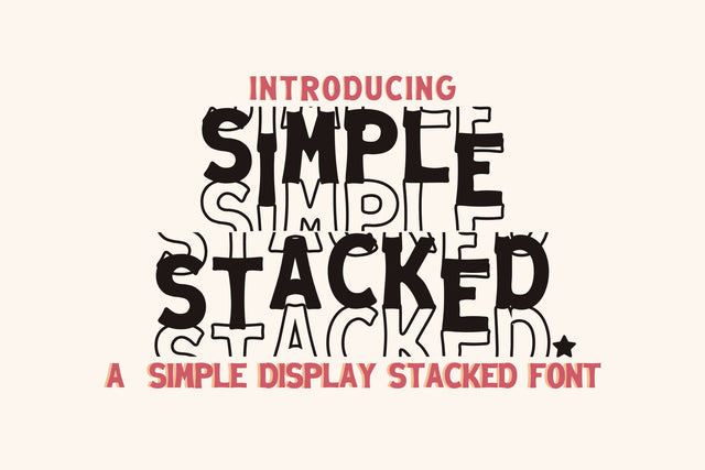 Simple Stacked Font Font Dm Letter Studio 