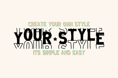 Simple Stacked Font Font Dm Letter Studio 