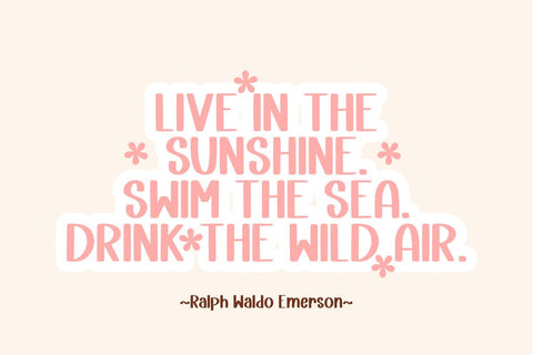 Simple Summer - Cute Display Font Font Masyafi Studio 