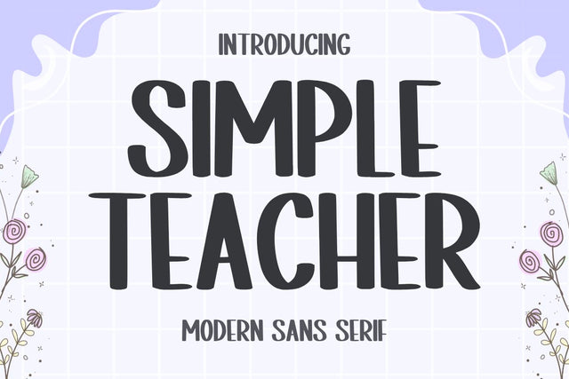 Simple Teacher - Playful Handwritten Font Font Masyafi Studio 