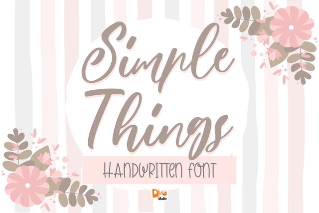 Simple Things Font Dm Letter Studio 