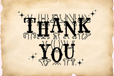 Simple Vintage Stacked Font Dm Letter Studio 