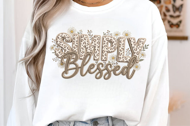 Simply Blessed Camo PNG, Christian PNG Sublimation designmaster24 
