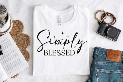 Simply blessed Sleeve SVG Design, Christian Sleeve SVG, Faith SVG Design, Jesus Sleeve SVG SVG Regulrcrative 