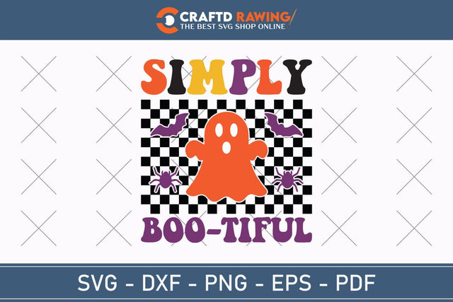 Simply Boo-tiful Halloween Svg, Halloween Png , Halloween Clipart, Ghost Svg, Halloween Shirt Svg, Hippie Svg, Retro Svg, Svg Bundle, Sublimation Designs SVG Debashish Barman 