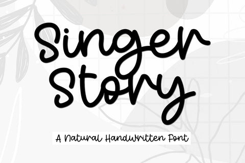 Singer Story Font Afandi Studio 