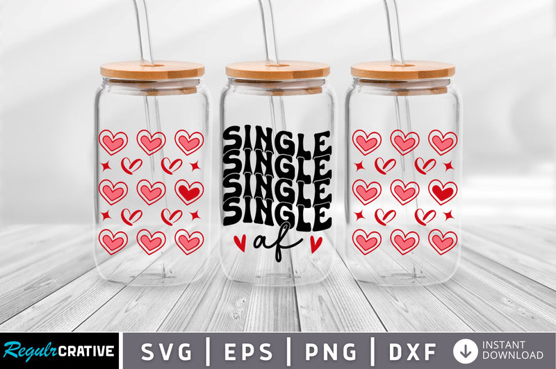 Single af Can Glass Wrap svg Design SVG Regulrcrative 