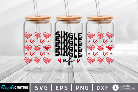 Single af Can Glass Wrap svg Design SVG Regulrcrative 
