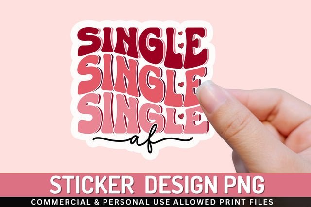 Single af PNG Sticker Sublimation Regulrcrative 