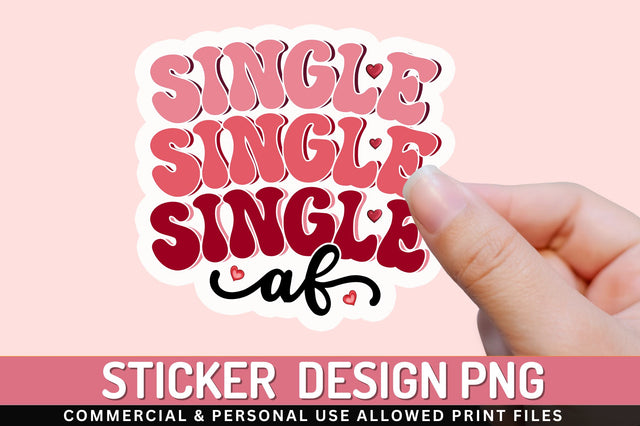 Single af PNG Sticker Sublimation Regulrcrative 