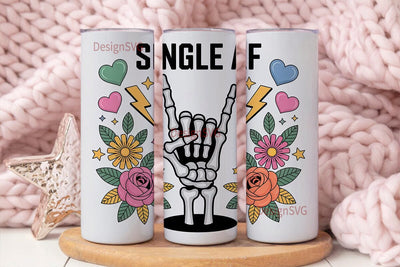 Single AF Tumbler Wrap PNG Sublimation DesignSVG 