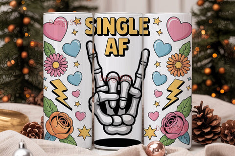 Single AF Tumbler Wrap PNG Sublimation DesignSVG 