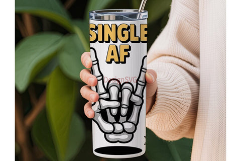 Single AF Tumbler Wrap PNG Sublimation DesignSVG 