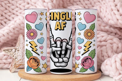 Single AF Tumbler Wrap PNG Sublimation DesignSVG 