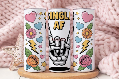 Single AF Tumbler Wrap PNG Sublimation DesignSVG 