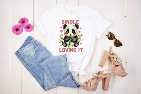 Single and Loving It, Anti Valentine Sublimation Sublimation CraftLabSVG 