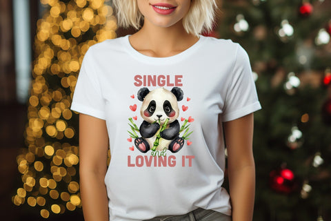 Single and Loving It, Anti Valentine Sublimation Sublimation CraftLabSVG 
