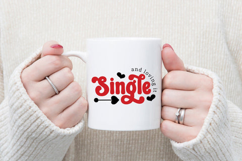 Single and Loving It, Anti Valentine SVG SVG CraftLabSVG 