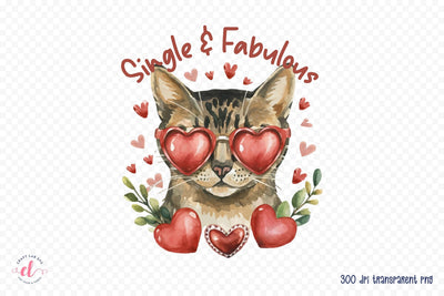 Single & Fabulous - Anti Valentine Sublimation Sublimation CraftLabSVG 