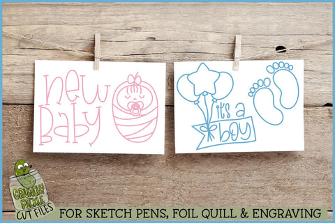 Single Line Baby Essentials SVG Bundle SVG Crunchy Pickle 