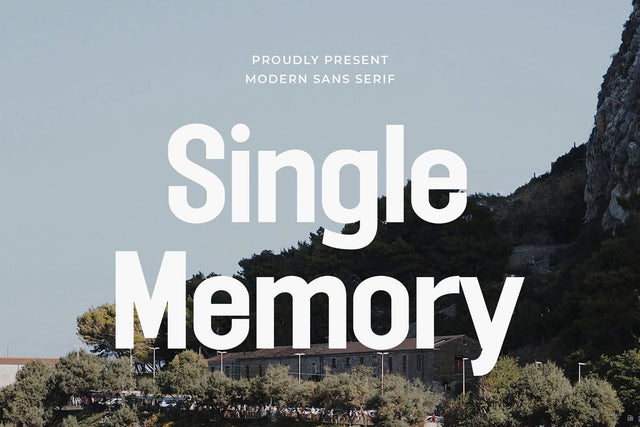 Single Memory - Modern Sans Serif Font studioalmeera 