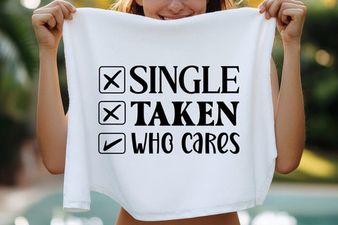 Single taken who cares SVG Angelina750 