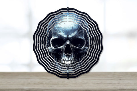 Sinister Skull at Night Wind Spinner Sublimation Bundle Sublimation Regulrcrative 