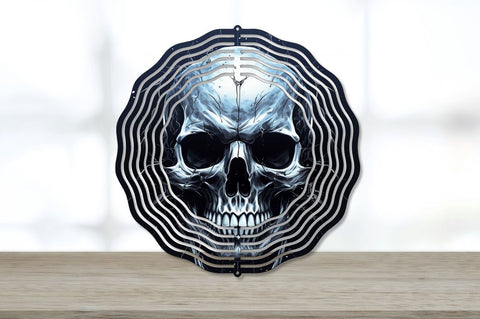 Sinister Skull at Night Wind Spinner Sublimation Bundle Sublimation Regulrcrative 