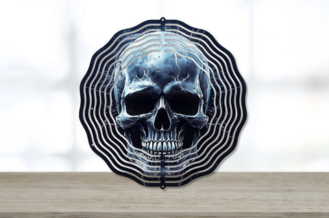 Sinister Skull at Night Wind Spinner Sublimation Bundle Sublimation Regulrcrative 