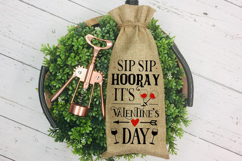 Sip sip hooray its valentines day SVG design SVG Regulrcrative 