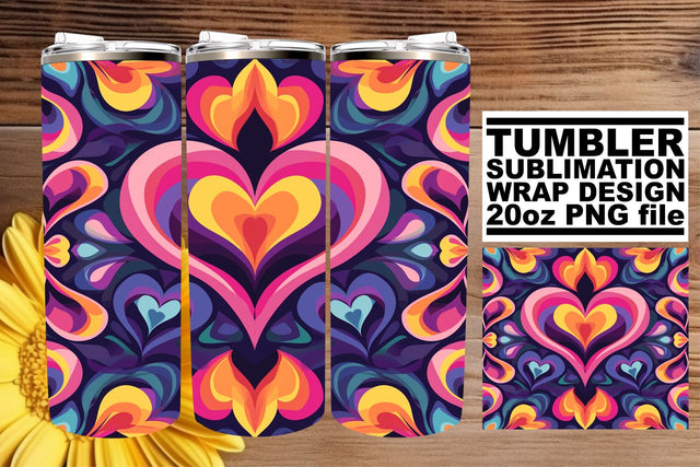 Sip with Love: 20oz Tumbler Charm Sublimation afrosvg 