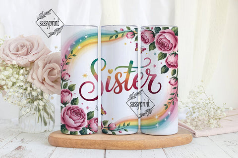 Sister Tumbler Wrap 20oz Sublimation sassyprint 
