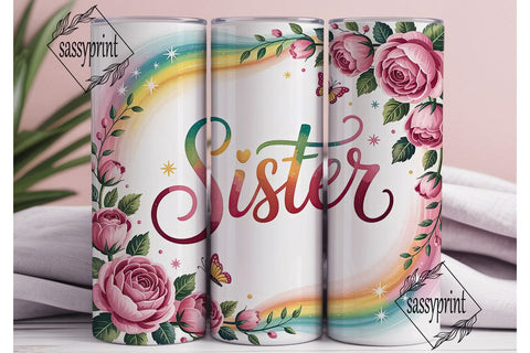 Sister Tumbler Wrap 20oz Sublimation sassyprint 