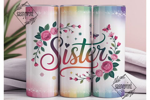 Sister Tumbler Wrap 20oz Sublimation sassyprint 