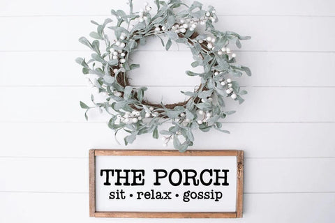 Sit Relax Gossip SVG - Funny Porch Sign Cut File SVG Silhouette School Blog Design Shop 