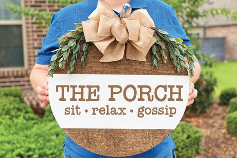 Sit Relax Gossip SVG - Funny Porch Sign Cut File SVG Silhouette School Blog Design Shop 